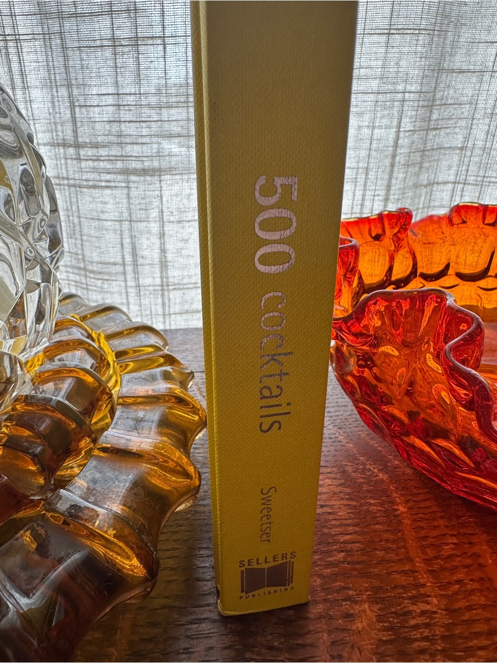 '500 Cocktails' Hardcover Recipe Book - Yellow